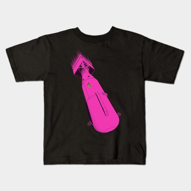 Pink Atomic Bomb Kids T-Shirt by FAawRay